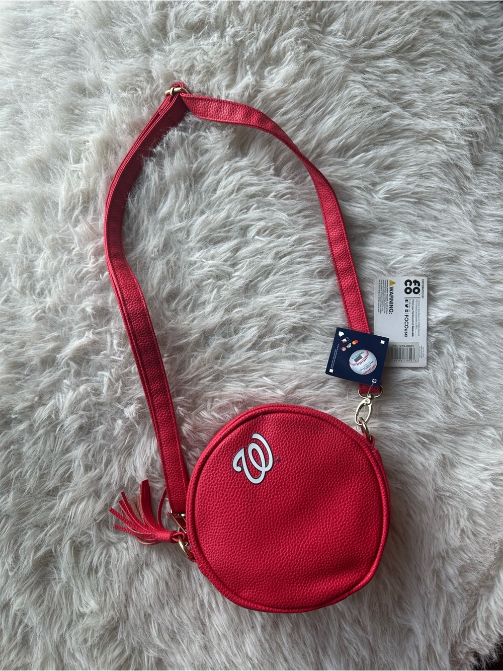 MLB Washington Nationals red crossbody bag Baseball Game day